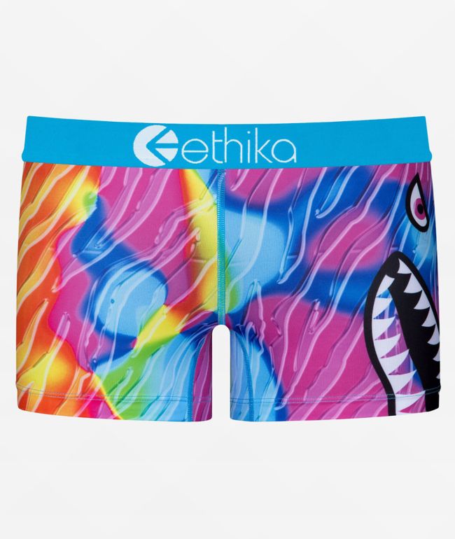 Ethika Bomber Glass Tiger calzones tipo boyshort en azul y rosa