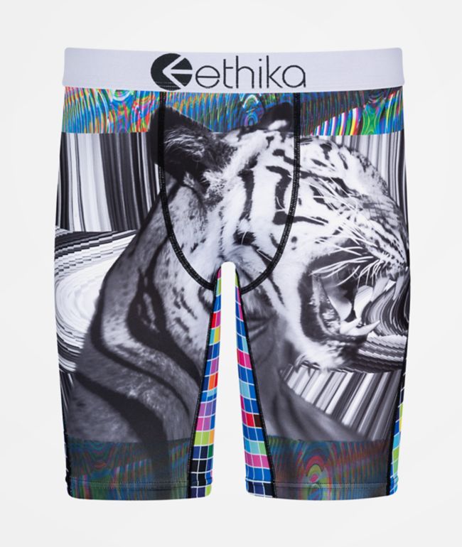 Ethika Calzoncillos bóxer a cuadros multicolor para niños