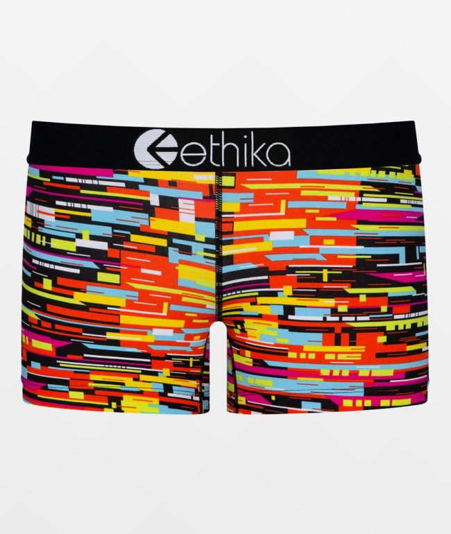Ethika Color Glitch Staple Boyshort Underwear