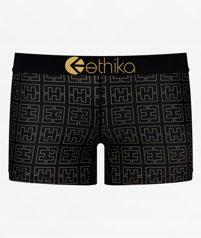 Ethika E'mono Black Staple Boyshort Underwear