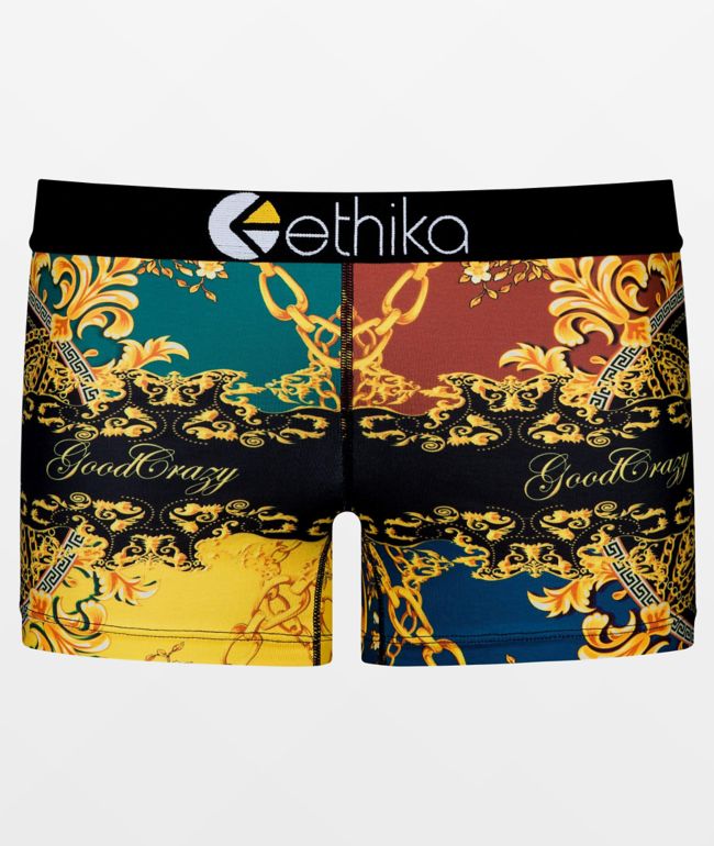 Ethika Elevado Black Staple ropa interior estilo boyshort