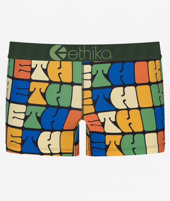 Ethika Furry Wall Staple Boyshort Underwear