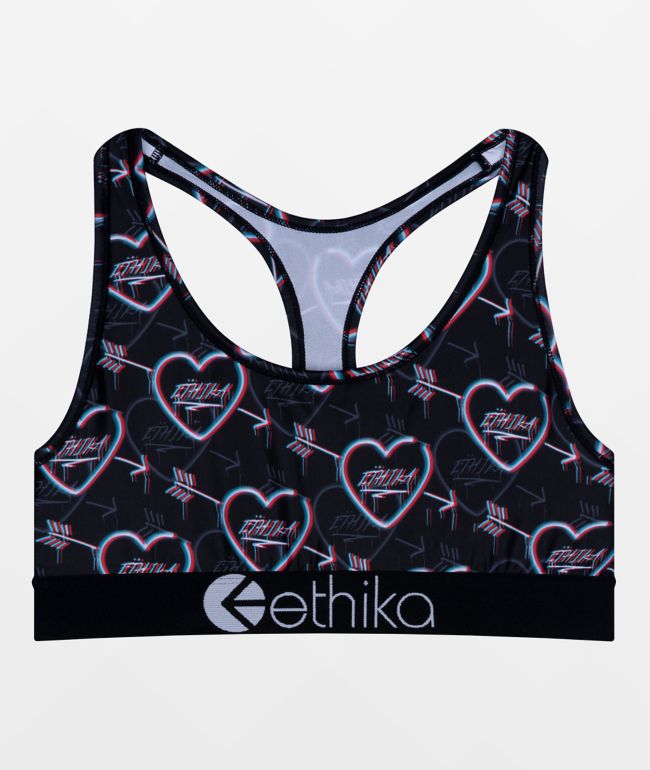 Ethika Bomber Marble Petal Sports Bra