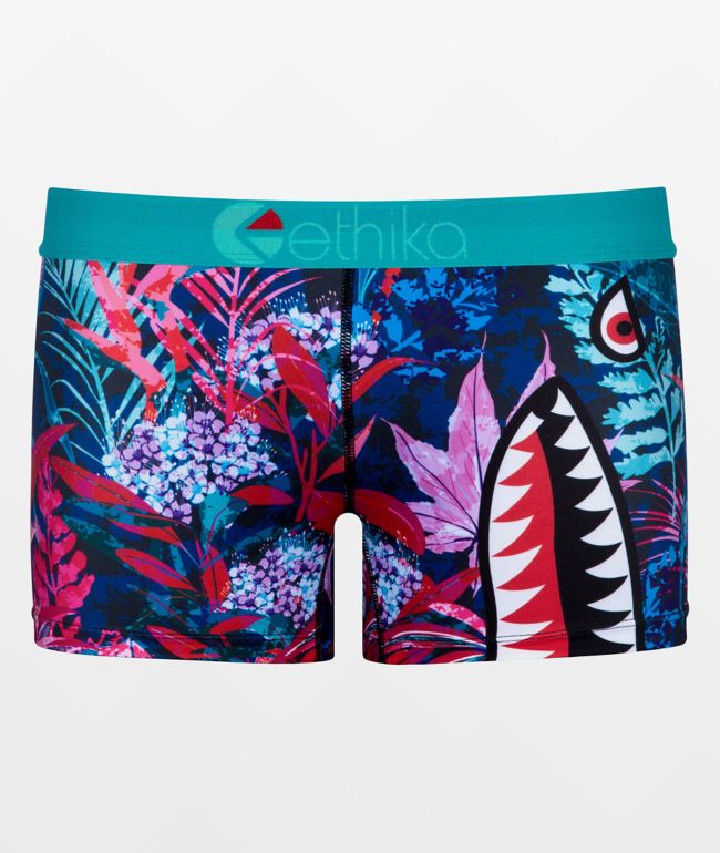 Ethika Punch Camo Purple Boyshort Underwear