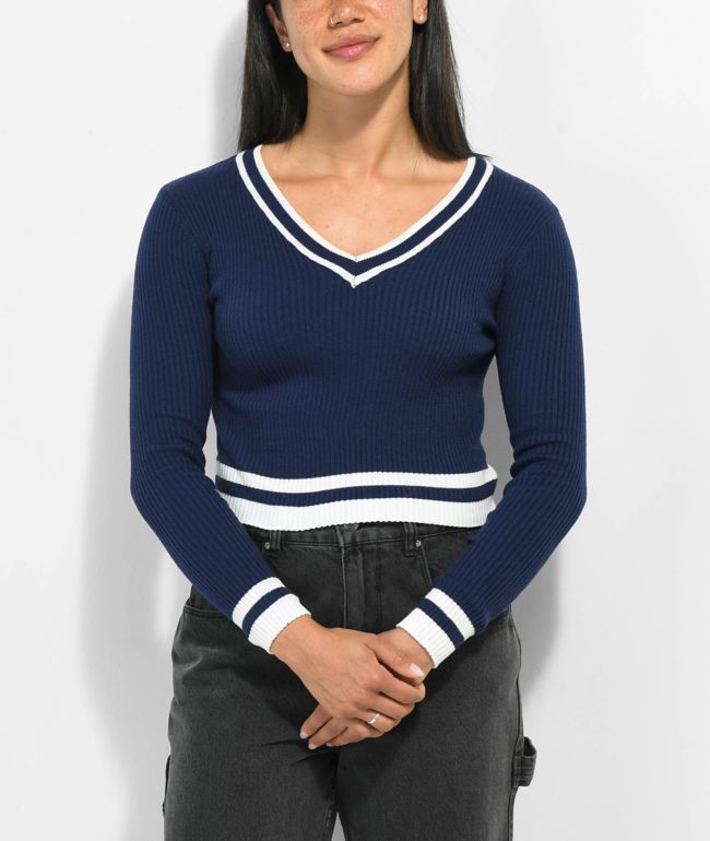 Ethos sudadera corta de manga larga azul