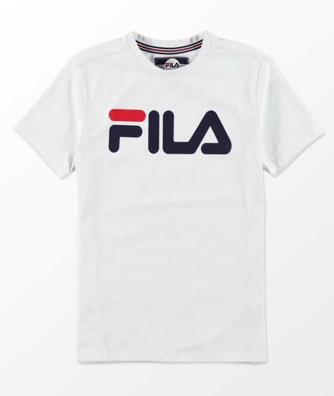 FILA Boys Classic Logo White T-Shirt 
