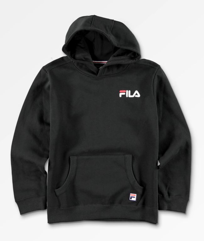 FILA Classic Logo sudadera negra con para niños