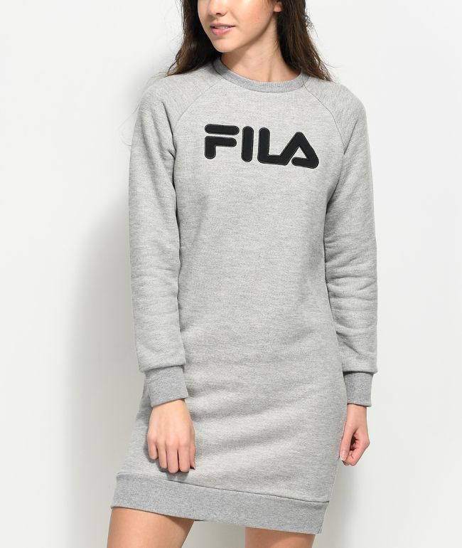 FILA Courtney Grey Sweater Dress Zumiez