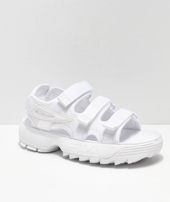 Installere tilnærmelse ring FILA Disruptor All White Sandal