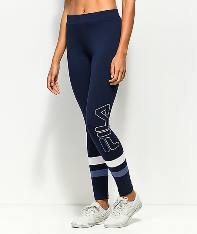 Fila navy blue leggings Clearance