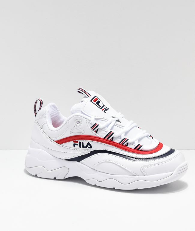 red and white filas