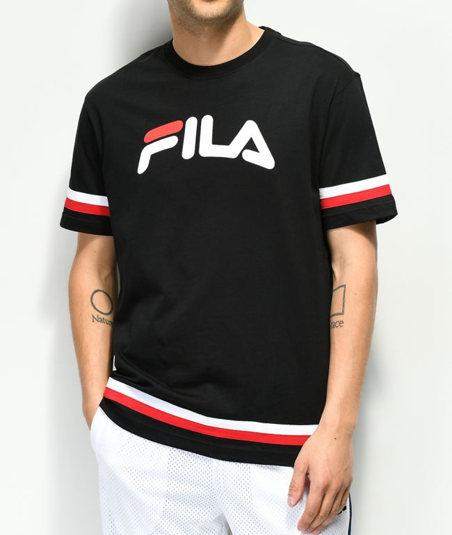 black fila tee