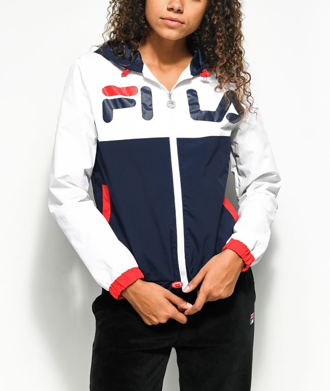 fila red white blue jacket
