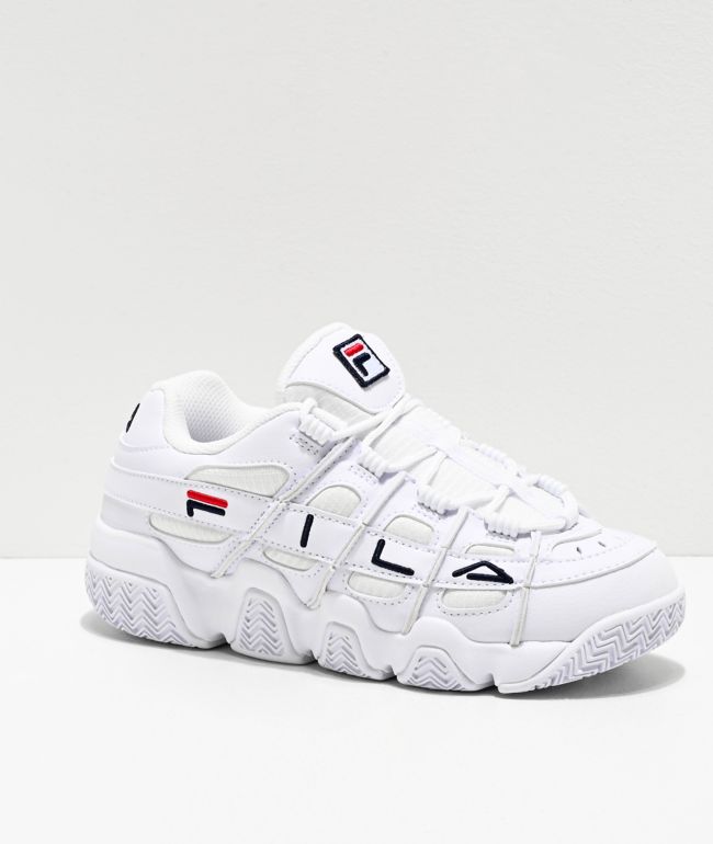 white chunky fila shoes