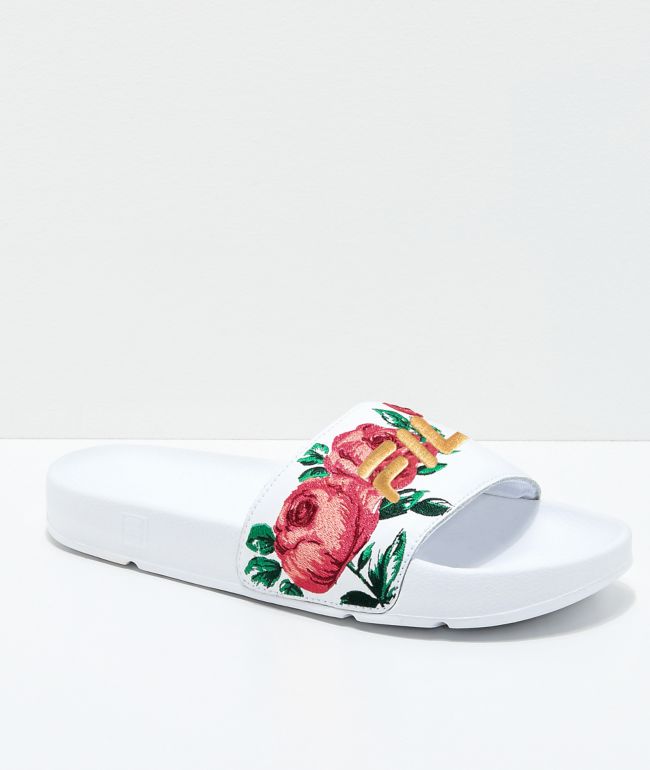 fila shoes with roses