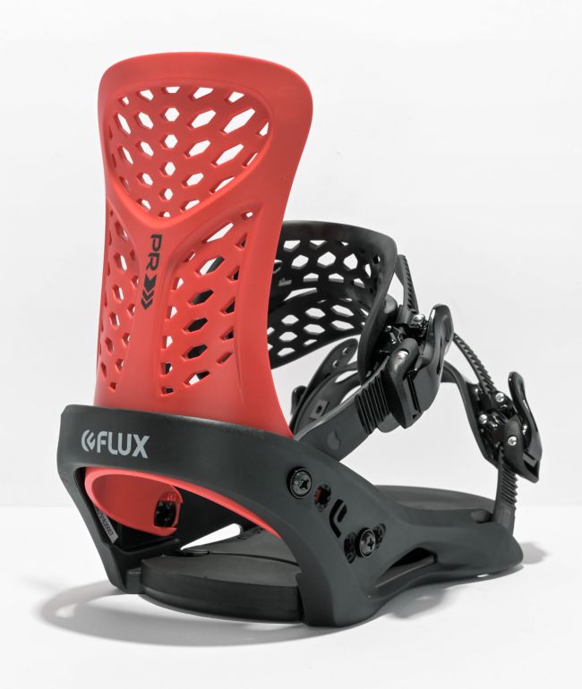 FLUX PR Red Snowboard Bindings