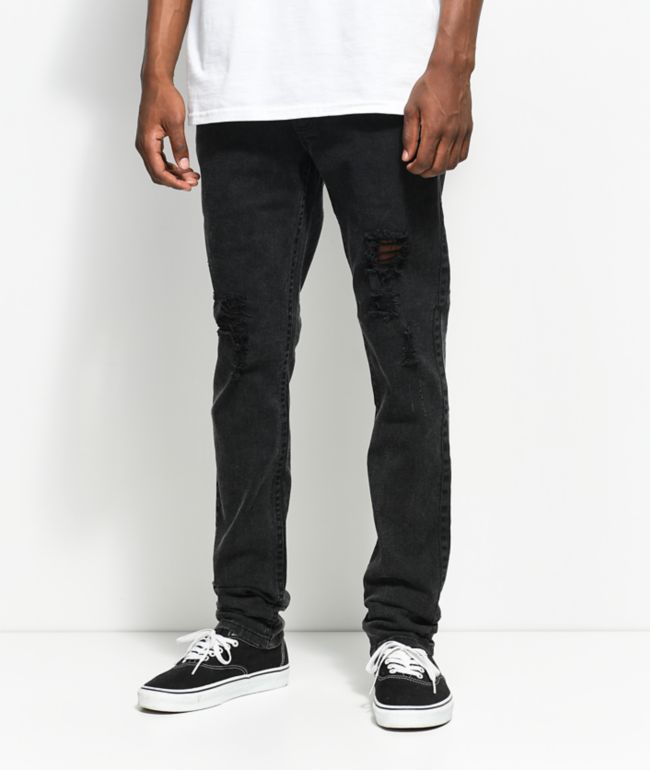 zumiez black ripped jeans