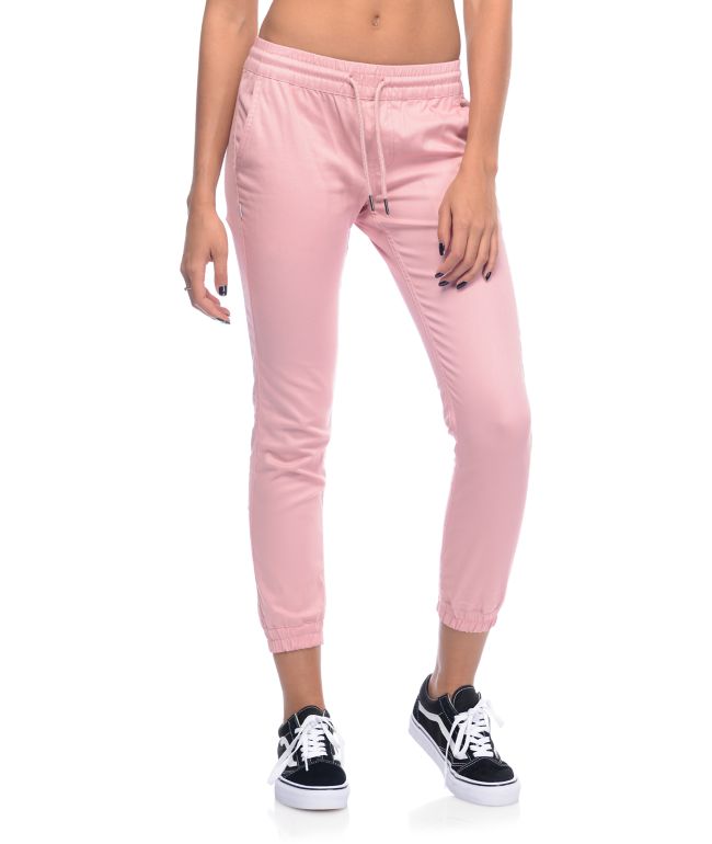 pink jogger pants