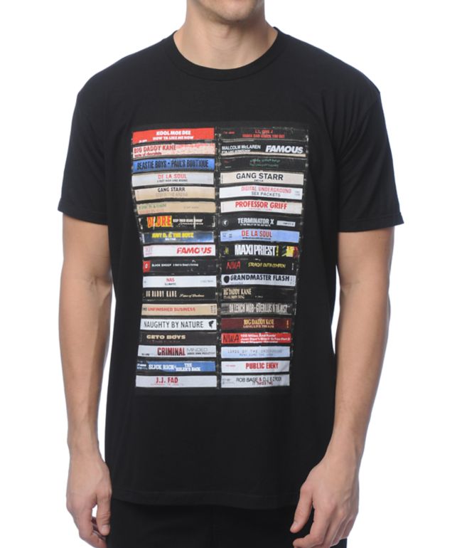 Famous Stars Straps Hip Hop Tapes Black T Shirt Zumiez