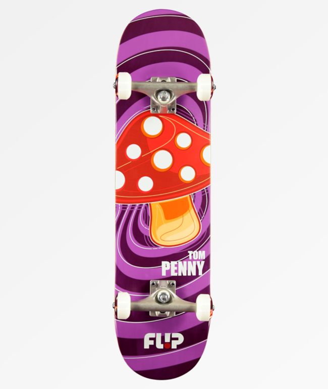 Ecologie in verlegenheid gebracht worstelen Flip x Tom Penny Pop Shroom Purple 8.0" Skateboard Complete