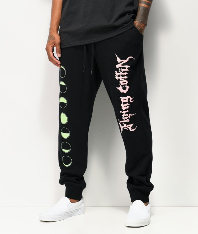 Flying Coffin Phases Black Jogger Sweatpants