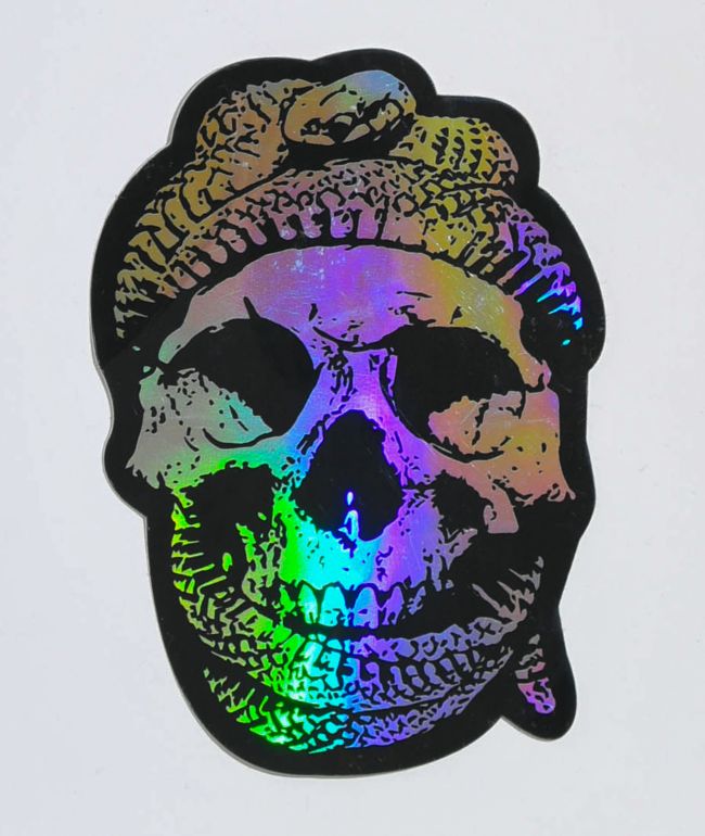Flying Coffin Snake Skull Sticker