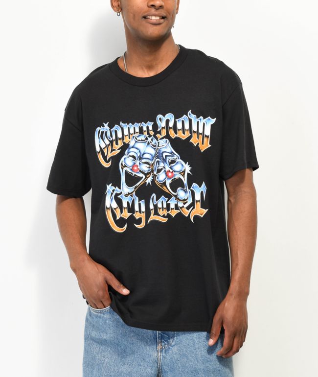Foos Gone Wild Clown Now Cry Later Black T-Shirt