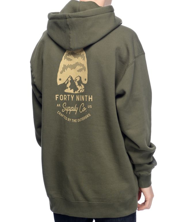army green hoodie