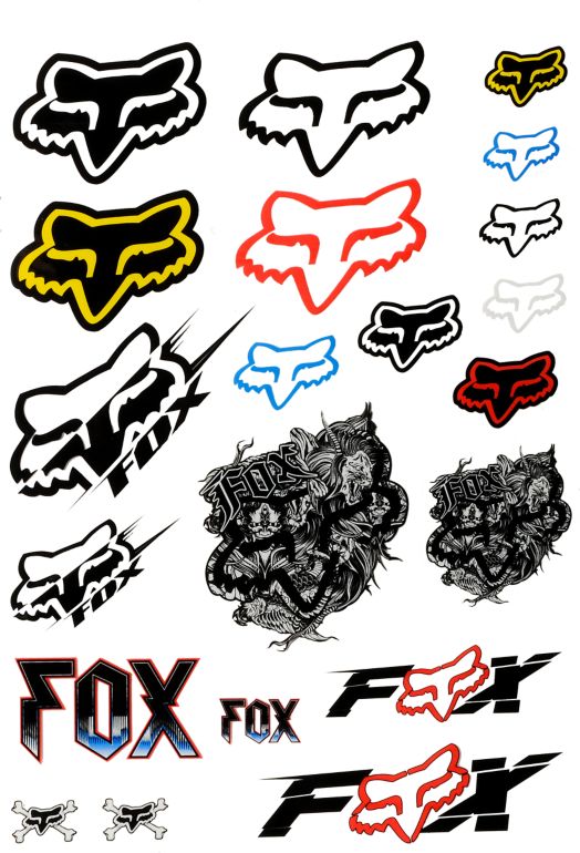 fox sticker sheet zumiez