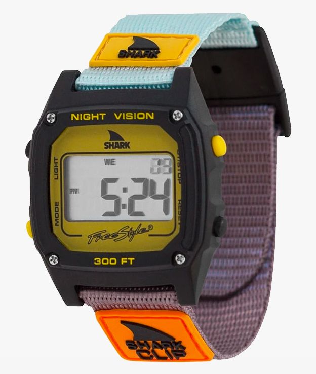 Freestyle Shark Classic Clip Turquoise, Black & Mustard Digital Watch