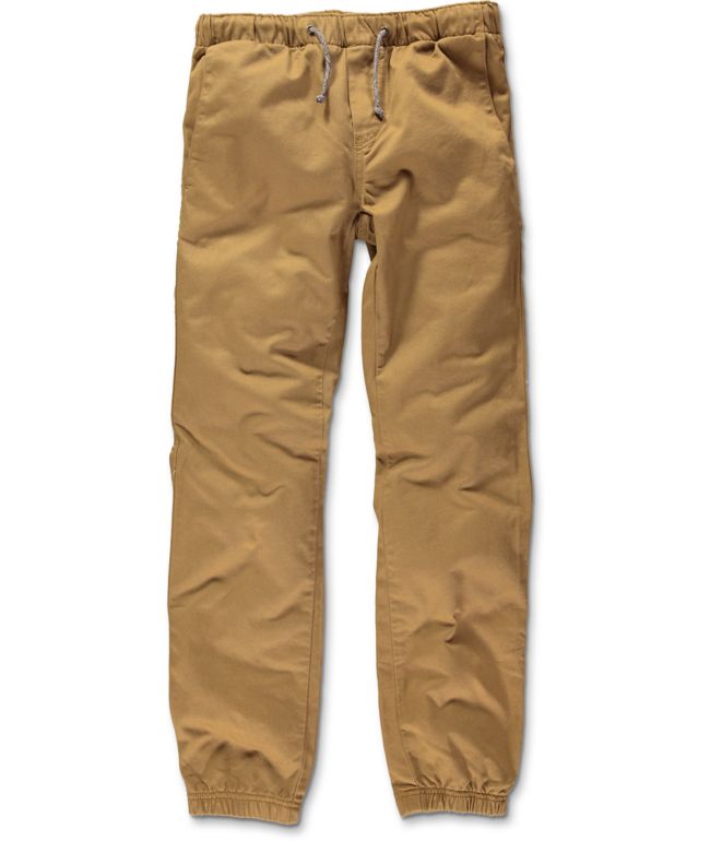 boys khaki jogger pants