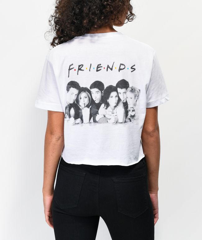 Friends Milkshake White Crop T-Shirt