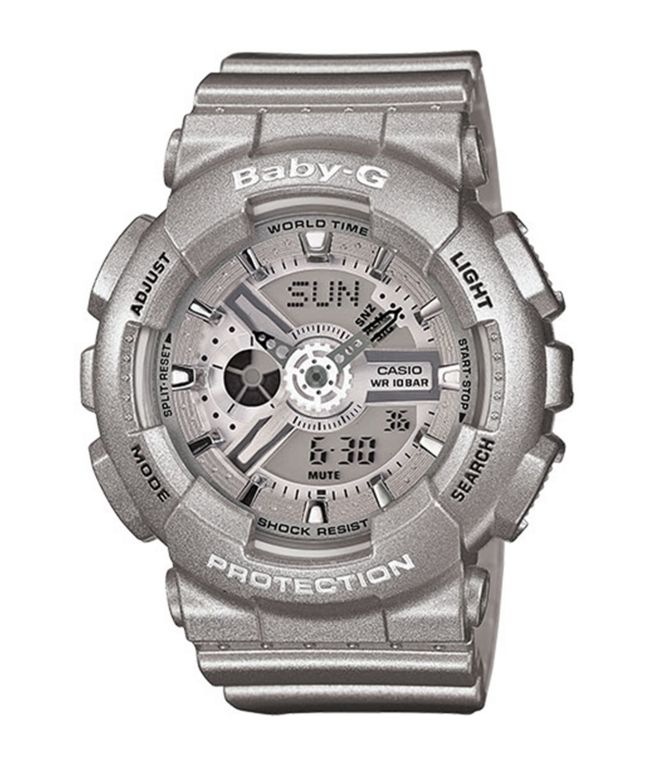 baby g silver watch
