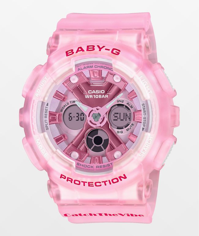 G-Shock Baby-G Skeleton reloj rosa claro