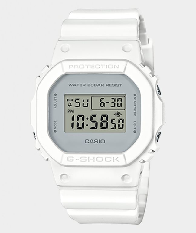 white digital watch