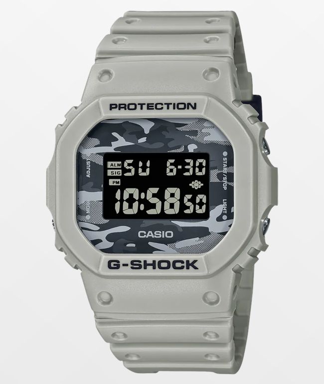 G-Shock DW5600CA-8 Grey Camo Digital Watch