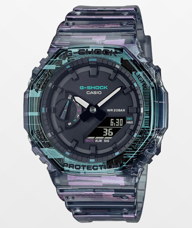 G-Shock GA2100NN-1A Analog & Digital Translucent Purple Watch 