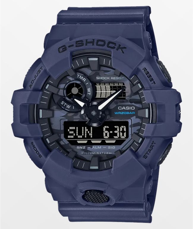 G-Shock GA700CA-2A Navy Blue Digital & Analog Watch