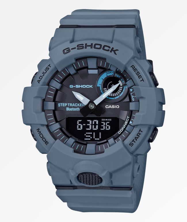 G-Shock GBA800 reloj gris y negro