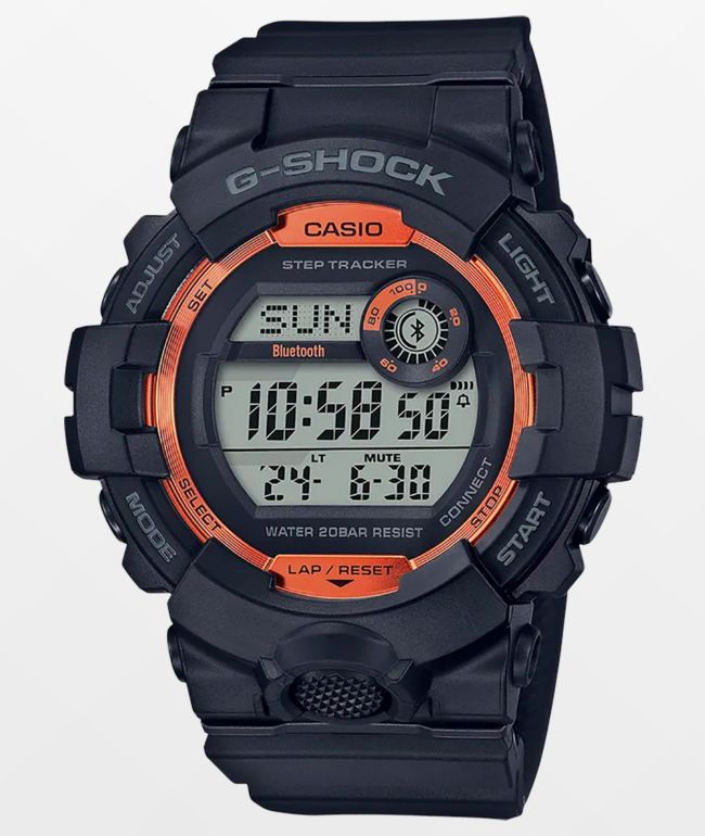 g shock orange and black