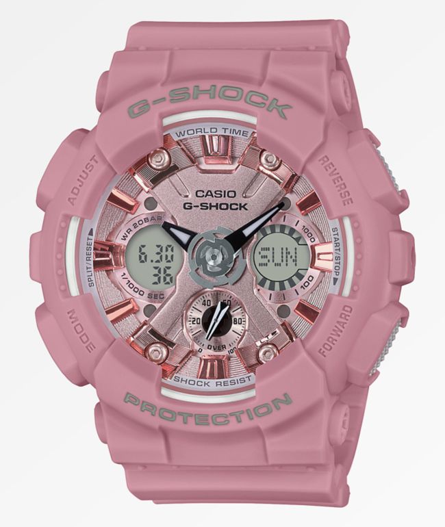 light pink g shock watch