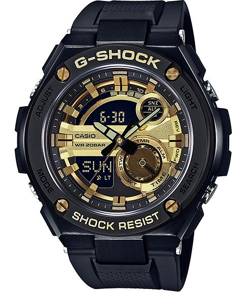 g shock g steel gold