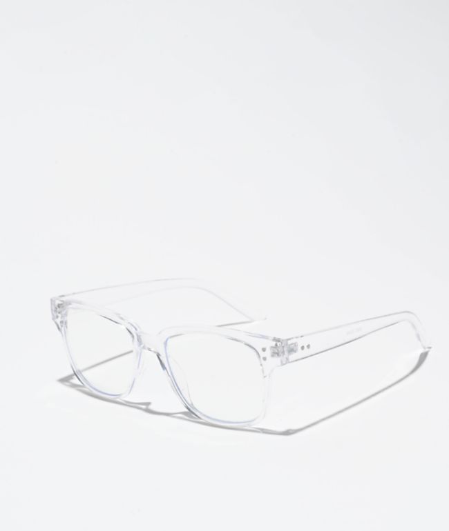 Gafas Clear Crystal Square Blue Light