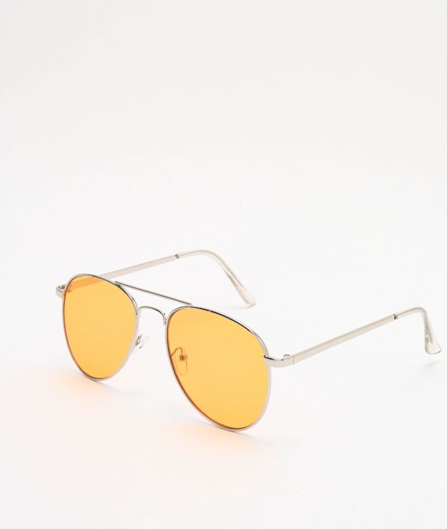 Lentes aviador amarillos Clearance
