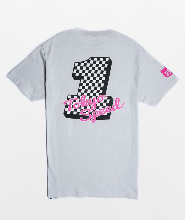 Girl x Hello Kitty Tokyo Speed Silver TShirt