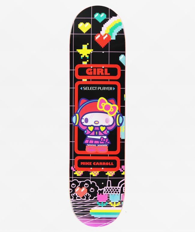 Girl x Sanrio Carroll Kawaii Arcade 8.0" Skateboard Deck 