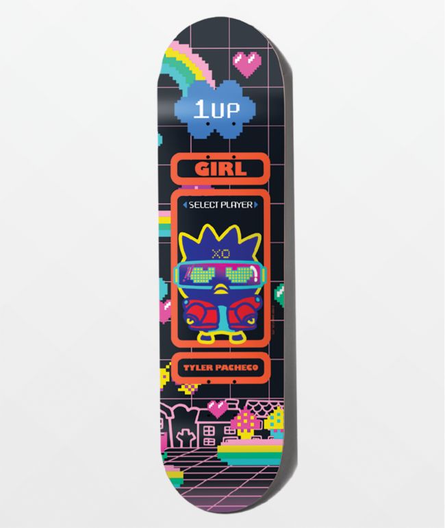 Girl x Sanrio Pacheco Kawaii Arcade 8.375" Skateboard Deck