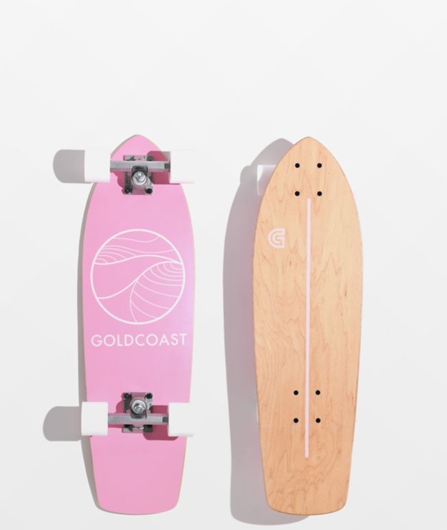 Gold Coast Classic 28" Pink Cruiser Skateboard Complete