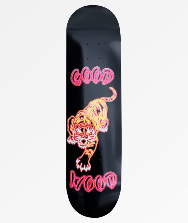 Goodwood Neon Tiger Black 8.0" Skateboard Deck
