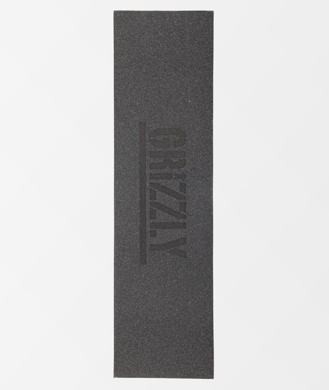 Grizzly Stamp Black/Green Skateboard Grip Tape 9" x 33" 